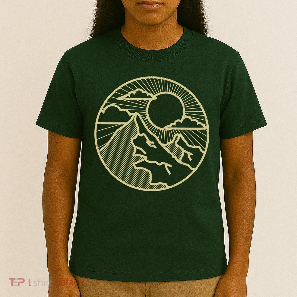 Sunset Mountain Retro T-Shirt