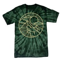 Sunset Mountain Retro Tie-Dye T-Shirt