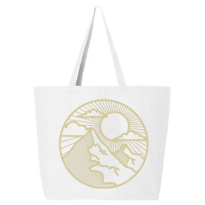 Sunset Mountain Retro 25L Jumbo Tote