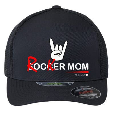 Soccer Mom Rocker Mom Rock Rebellious And Fun Flexfit Unipanel Trucker Cap