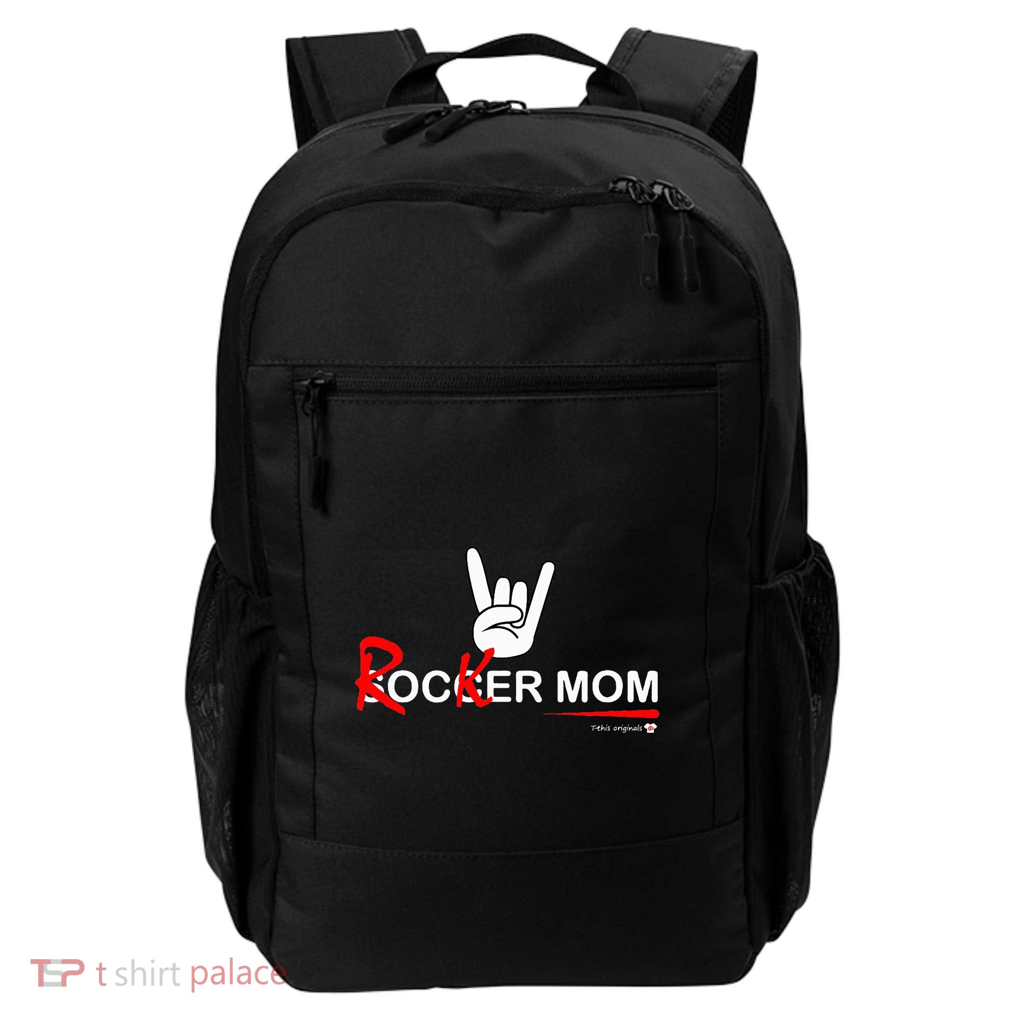 Soccer Mom Rocker Mom Rock Rebellious And Fun Backpack