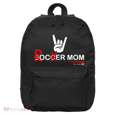 Soccer Mom Rocker Mom Rock Rebellious And Fun 16 in Basic Backpack