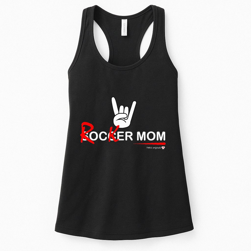 Soccer Mom Rocker Mom Rock Rebellious And Fun Womens Tank Top