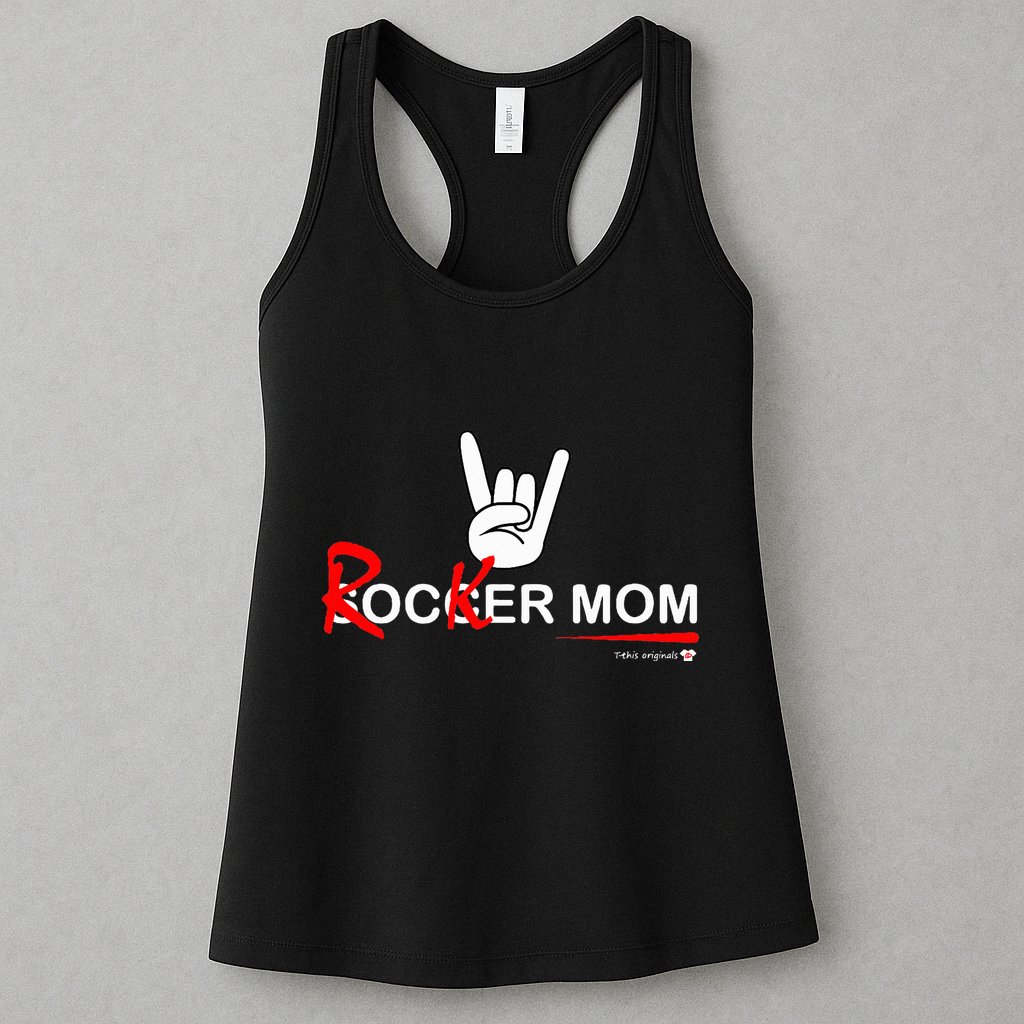 Soccer Mom Rocker Mom Rock Rebellious And Fun Womens Tank Top