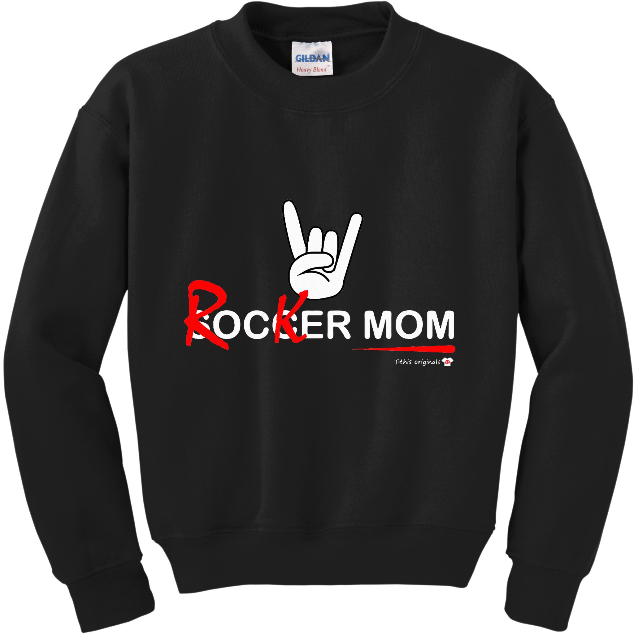 Soccer Mom Rocker Mom Rock Rebellious And Fun Kids Sweatshirt