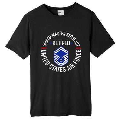 Senior Master Sergeant Retired Retirement Tall Fusion ChromaSoft Performance T-Shirt