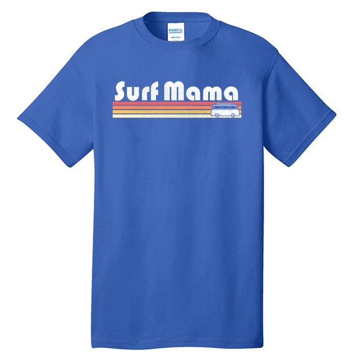 Surf Mama Surfing Beach Retro Vintage Mom Grandma Wife Gift Tall T-Shirt