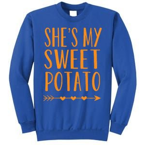 Shes My Sweet Potato Thanksgiving Halloween Matching Couple Sweatshirt