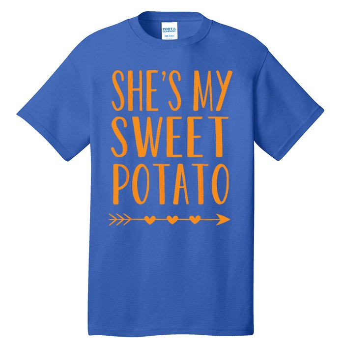 Shes My Sweet Potato Thanksgiving Halloween Matching Couple Tall T-Shirt