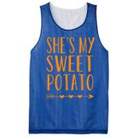 Shes My Sweet Potato Thanksgiving Halloween Matching Couple Mesh Reversible Basketball Jersey Tank