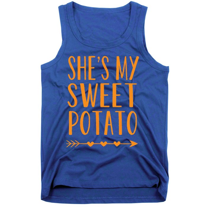 Shes My Sweet Potato Thanksgiving Halloween Matching Couple Tank Top