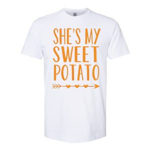 Shes My Sweet Potato Thanksgiving Halloween Matching Couple Softstyle CVC T-Shirt