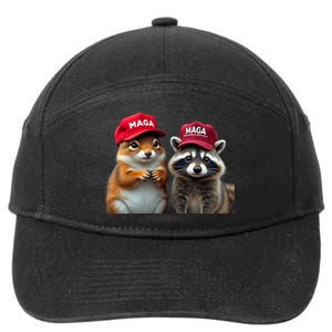 Social Media Star Peanut The Squirrel & Fred The Raccoon 7-Panel Snapback Hat