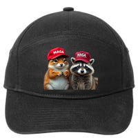 Social Media Star Peanut The Squirrel & Fred The Raccoon 7-Panel Snapback Hat