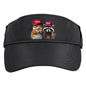 Social Media Star Peanut The Squirrel & Fred The Raccoon Adult Drive Performance Visor