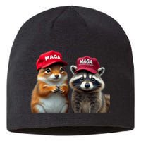 Social Media Star Peanut The Squirrel & Fred The Raccoon Sustainable Beanie