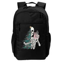 Sorta Merry Sorta Scary Funny Halloween Christmas Skeleton Backpack