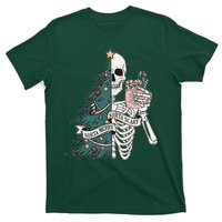 Sorta Merry Sorta Scary Funny Halloween Christmas Skeleton T-Shirt