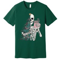 Sorta Merry Sorta Scary Funny Halloween Christmas Skeleton Premium T-Shirt