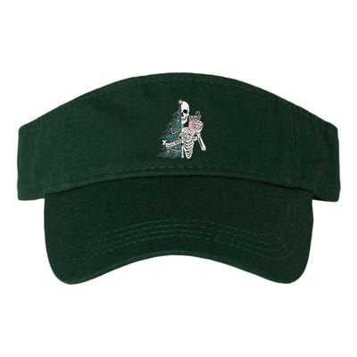 Sorta Merry Sorta Scary Funny Halloween Christmas Skeleton Visor