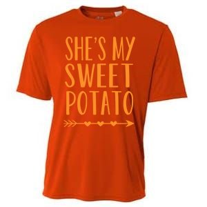 SheS My Sweet Potato Thanksgiving Halloween Matching Couple Meaningful Gift Cooling Performance Crew T-Shirt