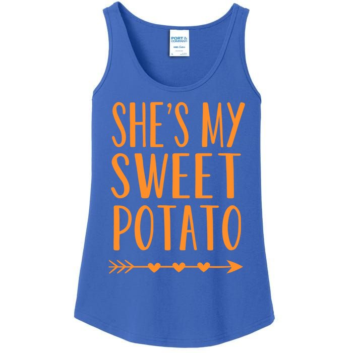 SheS My Sweet Potato Thanksgiving Halloween Matching Couple Meaningful Gift Ladies Essential Tank