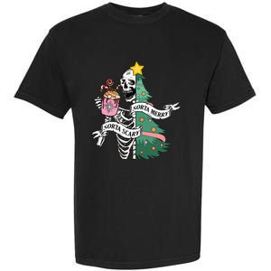 Sorta Merry Sorta Scary Christmas Christmas Skeleton  Garment-Dyed Heavyweight T-Shirt