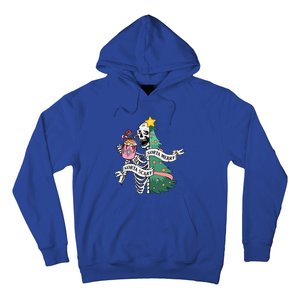 Sorta Merry Sorta Scary Christmas Christmas Skeleton  Hoodie