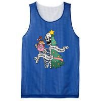 Sorta Merry Sorta Scary Christmas Christmas Skeleton  Mesh Reversible Basketball Jersey Tank