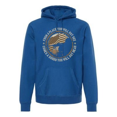 Sniper Military Sharpshooter Usa You Will Not See Hear Gift Premium Hoodie