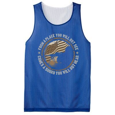 Sniper Military Sharpshooter Usa You Will Not See Hear Gift Mesh Reversible Basketball Jersey Tank