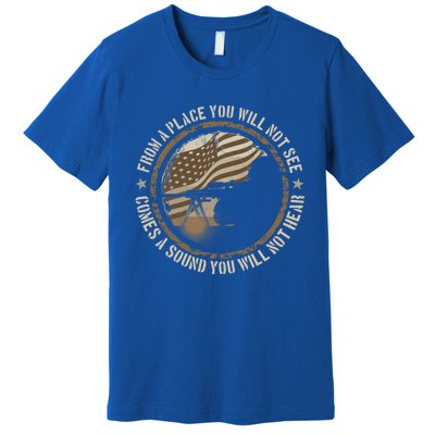 Sniper Military Sharpshooter Usa You Will Not See Hear Gift Premium T-Shirt