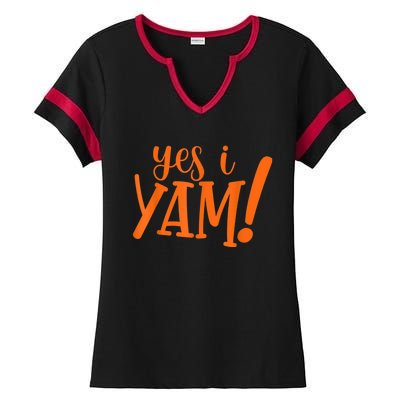 She's My Sweet Potato I YAM Thanksgiving Couple's Matching Ladies Halftime Notch Neck Tee