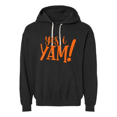 She's My Sweet Potato I YAM Thanksgiving Couple's Matching Garment-Dyed Fleece Hoodie