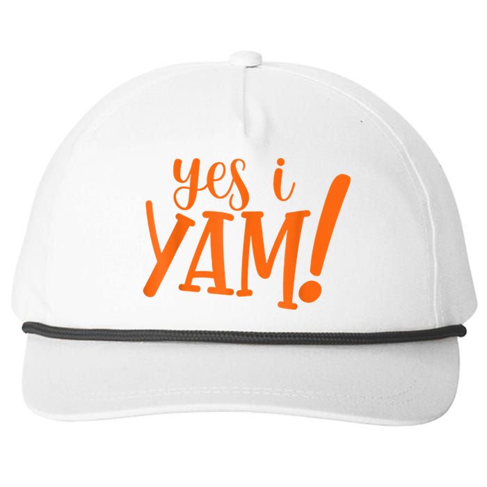 She's My Sweet Potato I YAM Thanksgiving Couple's Matching Snapback Five-Panel Rope Hat