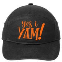 She's My Sweet Potato I YAM Thanksgiving Couple's Matching 7-Panel Snapback Hat