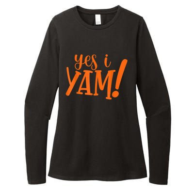 She's My Sweet Potato I YAM Thanksgiving Couple's Matching Womens CVC Long Sleeve Shirt