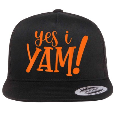 She's My Sweet Potato I YAM Thanksgiving Couple's Matching Flat Bill Trucker Hat