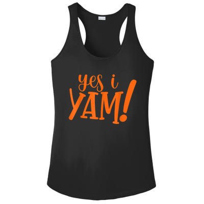 She's My Sweet Potato I YAM Thanksgiving Couple's Matching Ladies PosiCharge Competitor Racerback Tank