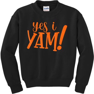 She's My Sweet Potato I YAM Thanksgiving Couple's Matching Kids Sweatshirt