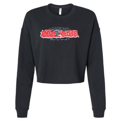 Splitknuckle Monster Cropped Pullover Crew