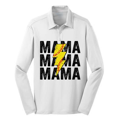 Softball Mom Softball Top For Softball Season Sports Mom Silk Touch Performance Long Sleeve Polo