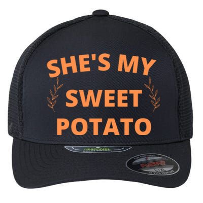 She's My Sweet Potato Yes I Yam Flexfit Unipanel Trucker Cap