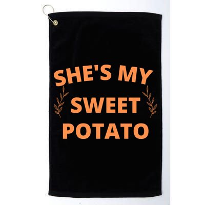 She's My Sweet Potato Yes I Yam Golf Towel