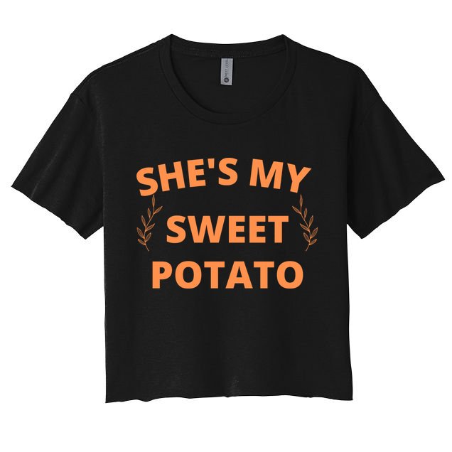 She's My Sweet Potato Yes I Yam Crop Top