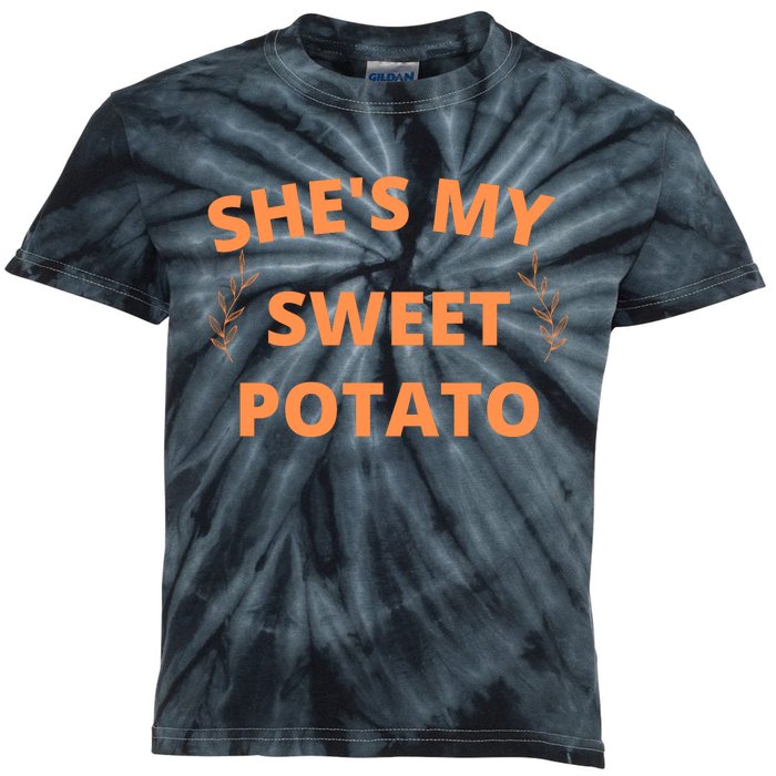 She's My Sweet Potato Yes I Yam Kids Tie-Dye T-Shirt