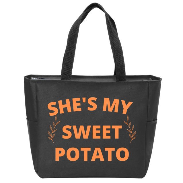 She's My Sweet Potato Yes I Yam Zip Tote Bag