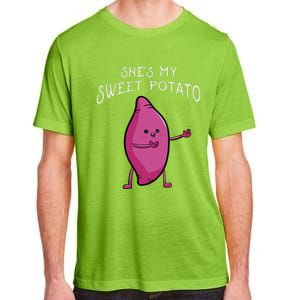 She's My Sweet Potato Yes I Yam Matching Valentine's Day Adult ChromaSoft Performance T-Shirt