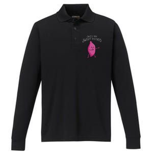 She's My Sweet Potato Yes I Yam Matching Valentine's Day Performance Long Sleeve Polo