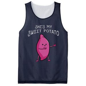 She's My Sweet Potato Yes I Yam Matching Valentine's Day Mesh Reversible Basketball Jersey Tank